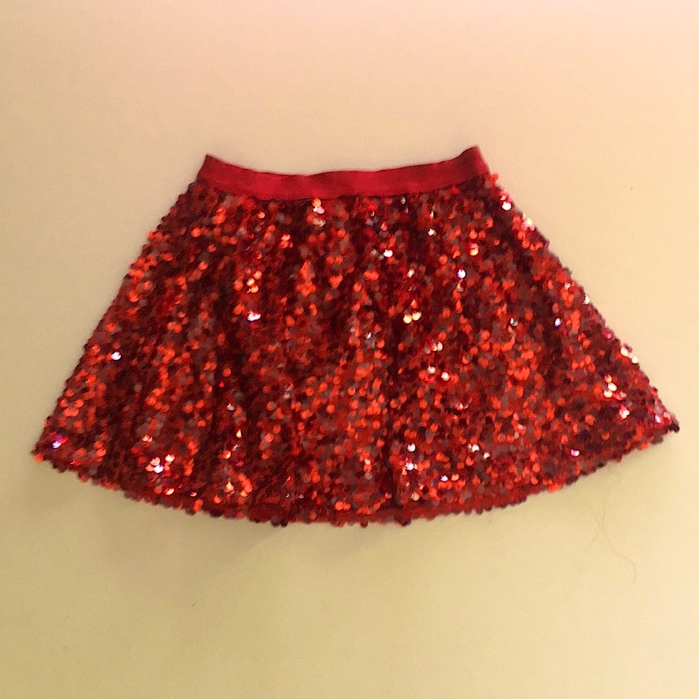 Sold on another site 
Cat & Jack Sequin red skirt perfect condition